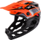 KALI Child Maya Full Face Helmet - Race - Gloss Orange/Gray/Black - OS 0221923312
