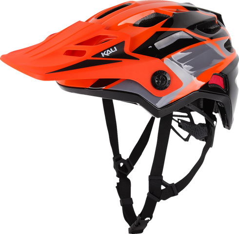 KALI Child Maya Full Face Helmet - Race - Gloss Orange/Gray/Black - OS 0221923312