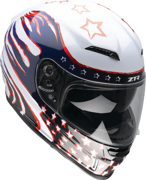 Z1R Jackal Helmet - Patriot - Red/White/Blue - Medium 0101-15414