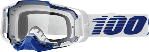 100% Armega Goggle - Blue - Clear Lens 50004-00031