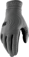100% Brisker Xtreme Gloves - Charcoal - Small 10030-00006