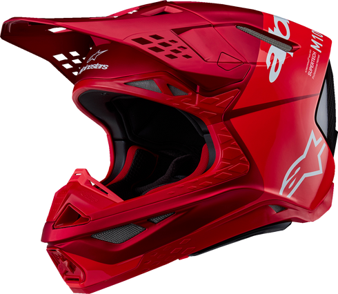 ALPINESTARS Supertech M10 Helmet - Flood - MIPS? - Red Fluo/Red - Small 8301023-3003-S
