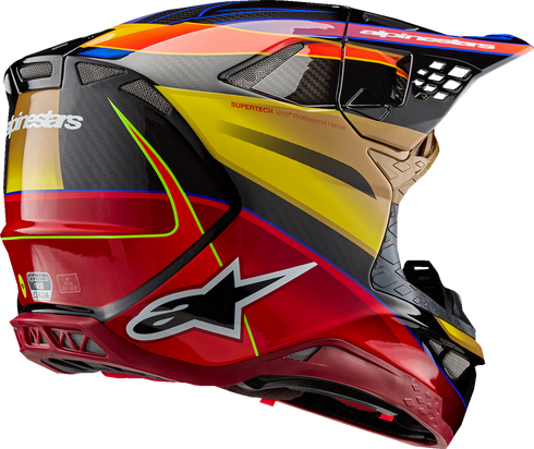 ALPINESTARS Supertech M10 Helmet - Era - MIPS? - Gloss Gold/Yellow/Rio Red - XS 8301223-5938-XS