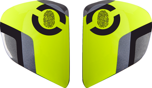 ARAI HELMETS Vas-V Side Pods - Face - Fluorescent Yellow 025726