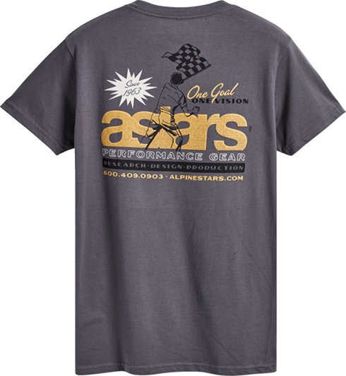 ALPINESTARS ALPINESTARS Flagged T-Shirt - Charcoal - Large 12337215018L - 3030-23339