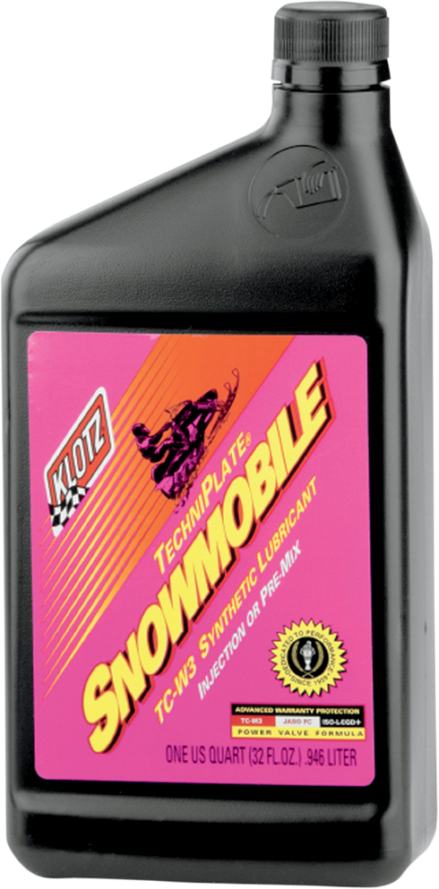 KLOTZ OIL Snowmobile TechniPlate? Synthetic 2-Stroke Oil - 1 U.S. quart KL-215