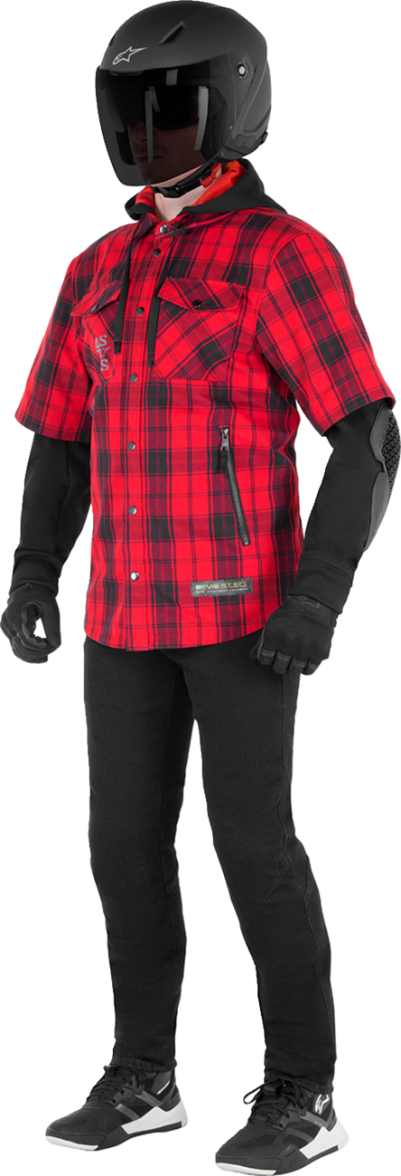 ALPINESTARS MO.ST.EQ Tartan Jacket - Red/Black - Medium 4300424-3136-M