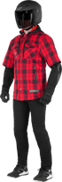 ALPINESTARS MO.ST.EQ Tartan Jacket - Red/Black - Medium 4300424-3136-M