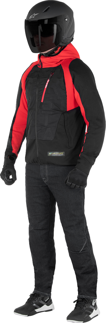 ALPINESTARS MSE Hybrid Hooded Jacket - Black/Red - Small 4201824-1463-S