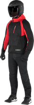 ALPINESTARS MSE Hybrid Hooded Jacket - Black/Red - Small 4201824-1463-S