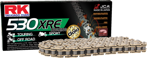 RK 530 XRE - Drive Chain - 114 Links - Gold GB530XRE-114