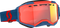 SCOTT Fury LS Snow Cross Goggle - Dark Blue/Neon Red - Light Sensitive - Red Chrome Lens 278604-7698341