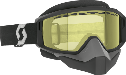 SCOTT Primal Snow Cross Goggle - Black/White - Dual Pane - Yellow Lens 278606-1007029