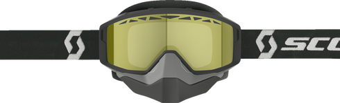 SCOTT Primal Snow Cross Goggle - Black/White - Dual Pane - Yellow Lens 278606-1007029