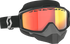 SCOTT Split OTG Snow Goggle - Black/White - Light Sensitive - Dual Pane - Red Chrome Lens 285542-1007341