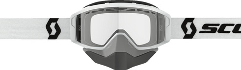 SCOTT Primal Snow Cross Goggle - White - Dual Pane - Clear Lens 278606-0002043