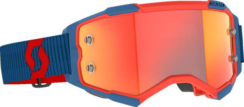 SCOTT Fury Goggle - Dark Blue/Neon Red - Orange Chrome Works Lens 272828-7698280