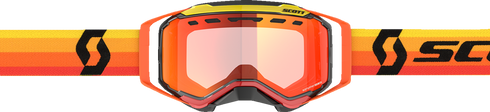 SCOTT Prospect Snow Cross Goggle - Orange/Yellow - Dual Pane - Enhancer Red Chrome Lens 272846-1649312