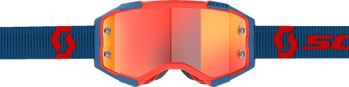 SCOTT Fury Goggle - Dark Blue/Neon Red - Orange Chrome Works Lens 272828-7698280