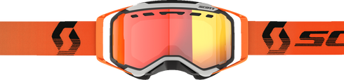 SCOTT Prospect Snow Cross Goggle - Gray/Orange - Dual Pane - Light Sensitive - Chrome Lens 278603-1294341
