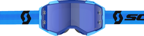 SCOTT Fury Snow Cross Goggle - Blue/Black - Enhancer Blue Chrome Lens 278605-1034347