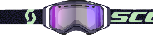 SCOTT Prospect Snow Cross Goggle - Dark Purple/Mint - Dual Pane - Light Sensitive - Blue Chrome Lens 278603-7696307