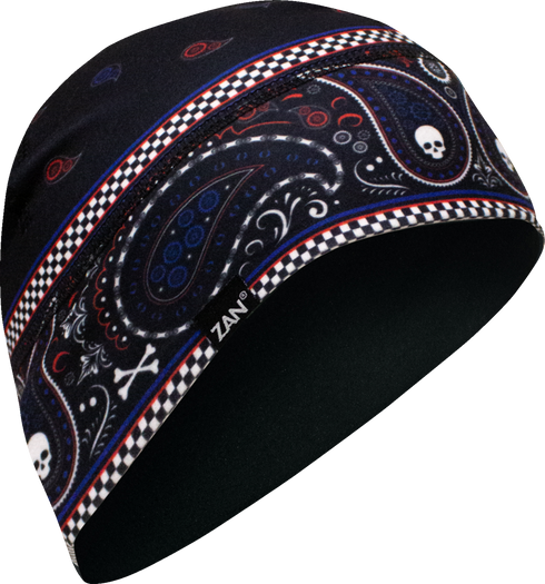 ZAN HEADGEAR SportFlex® Helmet Liner - Classic Bandanna - Red/White/Blue WHLL148