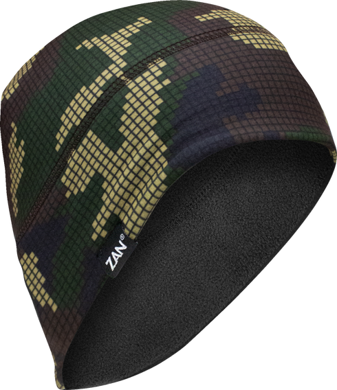 ZAN HEADGEAR SportFlex® Helmet Liner - Fleece Lined - Digi Woodland Camo WHLF621