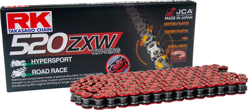 RK 520 ZXW - Drive Chain - 150 Links - Red RR520ZXW-150