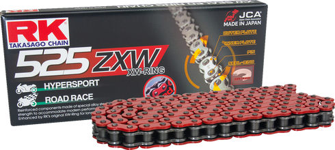 RK 525 ZXW - Drive Chain - 120 Links - Red RR525ZXW-120