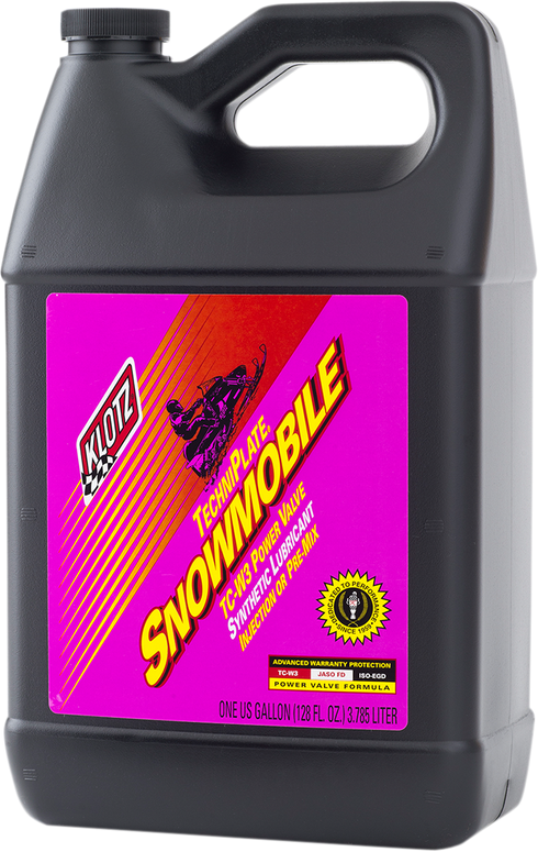 KLOTZ OIL Snowmobile TechniPlate? Synthetic 2-Stroke Oil - 1 U.S. gal. KL-216