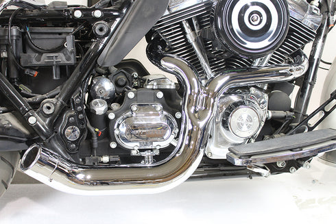 V-Twin FLT 2:1 Lake Style Exhaust System Chrome - 29-0032