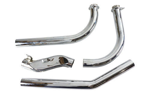 V-Twin Shovelhead Upsweep Exhaust Header Set Chrome - 29-0037