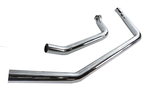 V-Twin Shovelhead Exhaust Header Set Upsweep Chrome - 29-0043