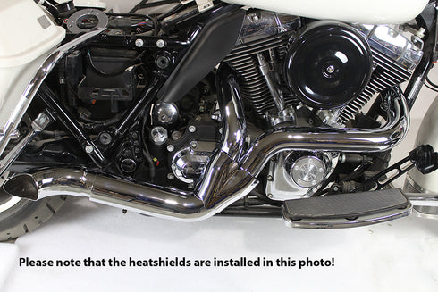 V-Twin 2 into 1 Exhaust Header Set Black - 29-0044