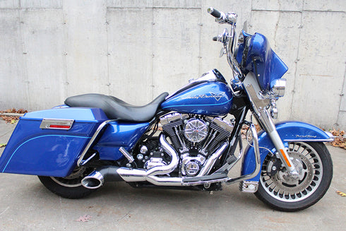 V-Twin 2:1 Exhaust Header Set Black - 29-0072