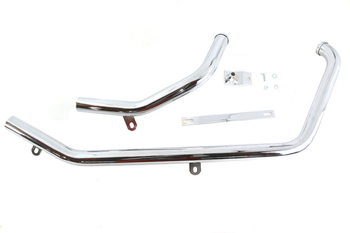Paughco Exhaust Header Set Chrome - 29-0086