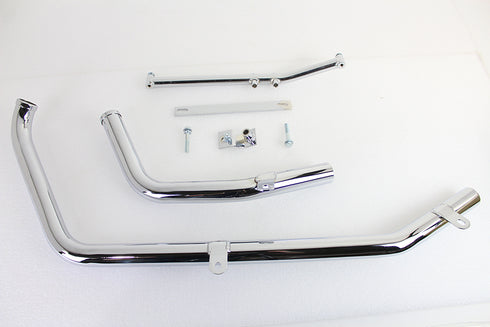 Paughco Exhaust Header Set Chrome - 29-0089