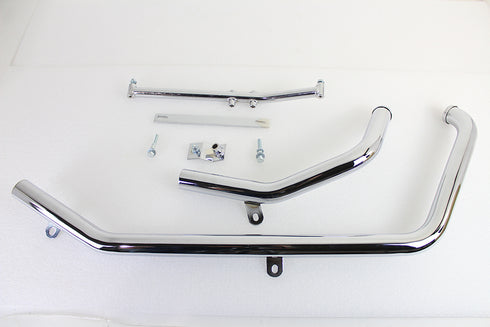 Paughco Exhaust Header Set Chrome - 29-0089