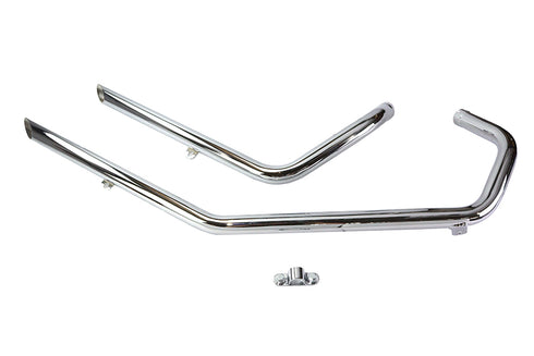 Paughco Exhaust Drag Pipe Set Slash Cut - 29-0114