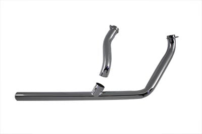 V-Twin Chrome Exhaust Header Kit for Kick or Electric - 29-0146
