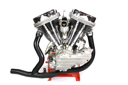 V-Twin 2 into 1 Black Exhaust Pipe Header Set - 29-0178