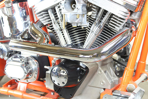 V-Twin 2:1 Siamese Exhaust Header Set Chrome - 29-0206