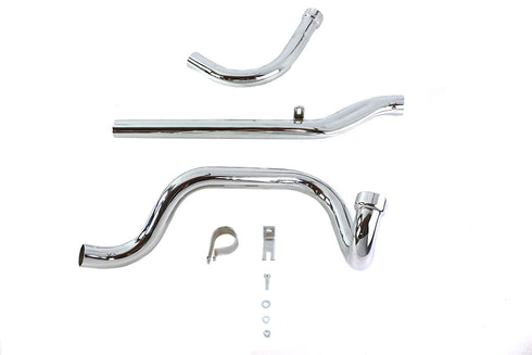 Paughco Dual Crossover Chrome Exhaust System - 29-1106