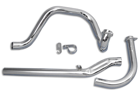 Paughco Dual Crossover Chrome Exhaust System - 29-1108