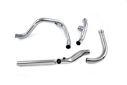 Paughco Dual Crossover Chrome Exhaust System - 29-1164