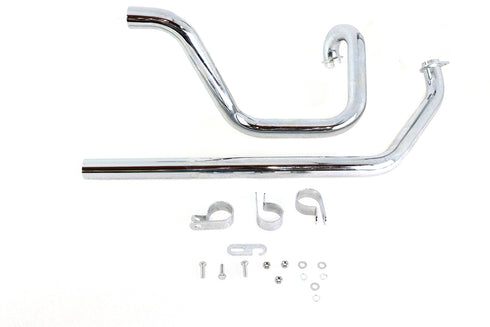 V-Twin True Dual Exhaust Header Pipe Set - 29-1165