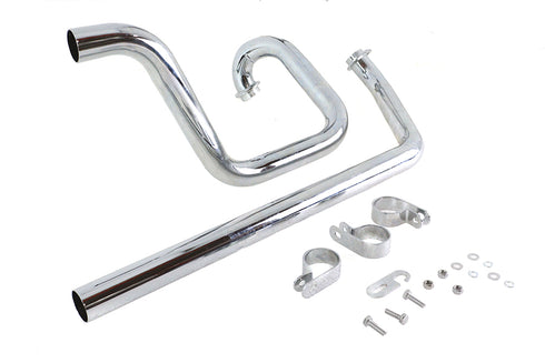 V-Twin True Dual Exhaust Header Pipe Set - 29-1165