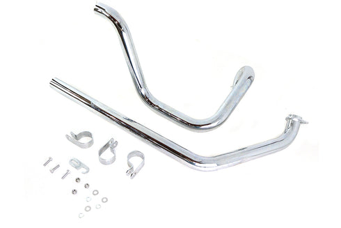 V-Twin True Dual Exhaust Header Pipe Set - 29-1165