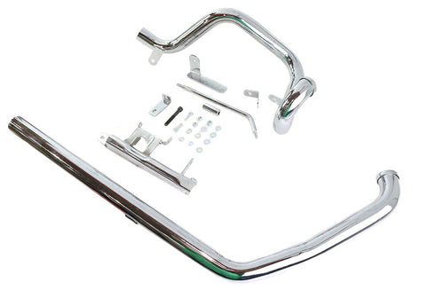 Wyatt Gatling True Dual Exhaust Pipe System Chrome - 29-1190
